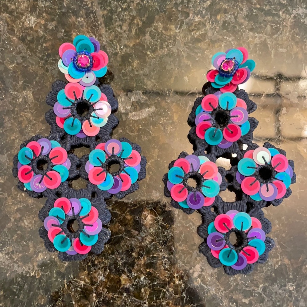 Kate Spade Sequin Woven Earrings